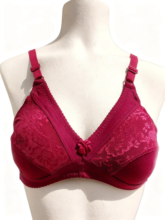 Soft-Touch Half Net Cup HosieryCotton Bra For DailyWear