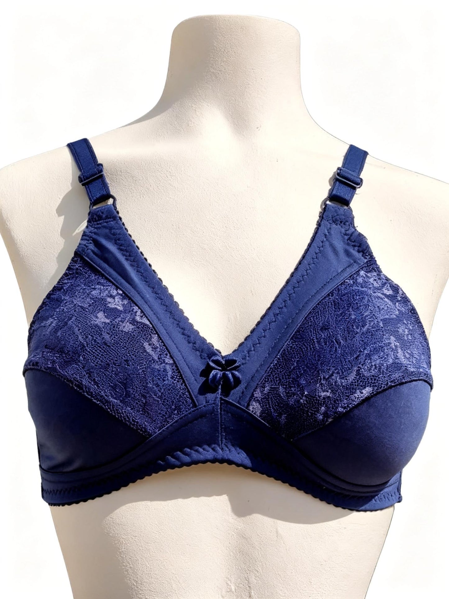 Soft-Touch Half Net Cup HosieryCotton Bra For DailyWear